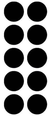 Magnet - 10 mm diametur - sett við 10 stk