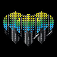 Winmau Prism Alpha Black/Yellow/Green/Blue