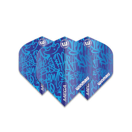 Winmau Mega Standard White/Blue/Green
